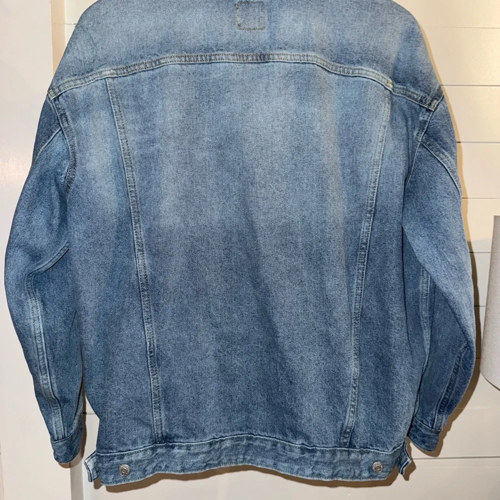 Wild Fable Light Blue Denim Jacket women’s Large Oversized - Picture 2 of 6
